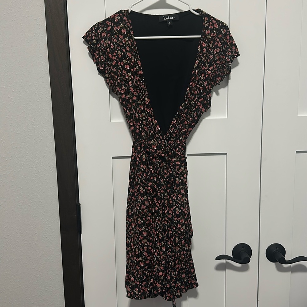 Floral wrap dress